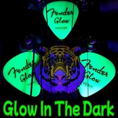 Fender 351 Shape ギターピックレビュー:Glow In The Dark 暗闇で輝くティアドロップ型 _ ギターいじリストのおうち