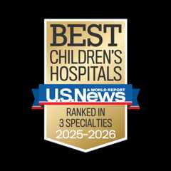 US News & World Report best Children’s Hospital badge