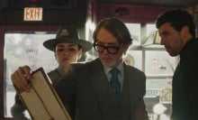 Mila Kunis, Daniel Craig and Josh O’Connor in "Wake Up Dead Man: A Knives Out Mystery."