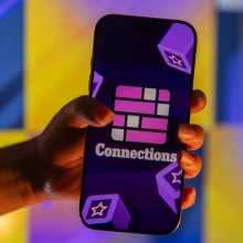 Connections game on a smartphone