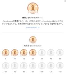 contributionバッジ