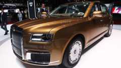 Aurus brought its sedan and limo to Geneva for their global auto show debut. Aurus brought its sedan and limo to Geneva for their global auto show debut.