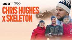 TV personality Chris Hughes tries Skeleton with GB's Amelia Coltman and Marcus Wyatt