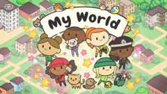My World new Reception game image with cute characters and animals on a pastel coloured town map.