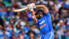 Rohit Sharma batting for India