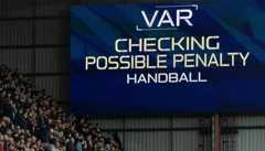 Screen displaying VAR message