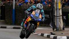 Michael Dunlop on board his V2 Ducati