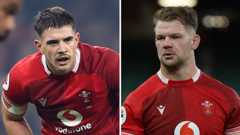 Wales players Joe Hawkins (left) and Olly Cracknell