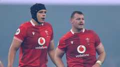 Dafydd Jenkins alongside Dewi Lake on the pitch