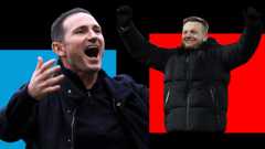 Coventry boss Frank Lampard and Middlesbrough counterpart Kim Hellberg celebrate wins for their teams