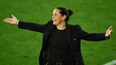 Rhian Wilkinson on the touchline at Euro 2025