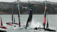 New Zealand boat crashes into France in the second round of the SailGP season
