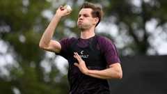 Scott Currie during a training session for England before their T20 international series against Ireland