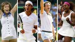 Martina Navratilova, Rafael Nadal, John McEnroe and Serena Williams