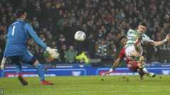 Ryan Christie scores for Celtic against Aberdeen