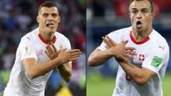 Granit Xhaka and Xherdan Shaqiri