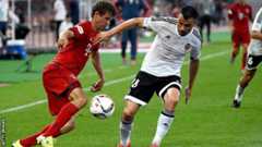 Bayern Munich striker Thomas Muller playing in a friendly against Inter Milan in China