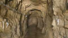Image of a tunnel at Inchindown