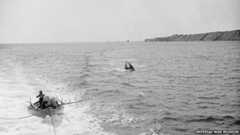 1919: A buoy marks the spot where the Goliath sank