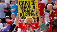 Liverpool fans paid an emotional farewell to manager Jurgen Klopp