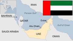 Map of United Arab Emirates
