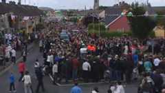 Thousands of people came to see Ali in Ennis in 2009