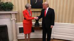 Theresa May meets with Donald Trump at the Whitehouse