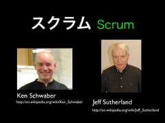 Ken Schwaberhttp://en.wikipedia.org/wiki/Ken_Schwaber Jeff Sutherland http://en.wikipedia.org/wiki/Jeff_Sutherland