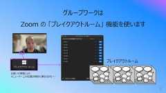 9グループワークはZoom の 「ブレイクアウトルーム」 機能を使いますお使いの環境によりメニューバー上の位置が微妙に異なるかも・・・ブレイクアウトルーム