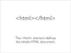 <html></html>The <html> element definesthe whole HTML document.