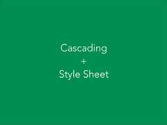 Cascading+Style Sheet