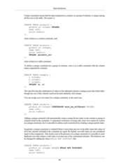 Data DefinitionUnique constraints ensure that the data contained in a column, or a group of columns, is unique amongall the rows in the table. The syntax is:CREATE TABLE products (product_no integer UNIQUE,name text,price numeric);when written as a column constraint, and:CREATE TABLE products (product_no integer,name text,price numeric,UNIQUE (product_no));when written as a table constraint.To define a unique constraint for a group of columns, write it as a table constraint with the columnnames separated by commas:CREATE TABLE example (a integer,b integer,c integer,UNIQUE (a, c));This specifies that the combination of values in the indicated columns is unique across the whole table,though any one of the columns need not be (and ordinarily isn't) unique.You can assign your own name for a unique constraint, in the usual way:CREATE TABLE products (product_no integer CONSTRAINT must_be_different UNIQUE,name text,price numeric);Adding a unique constraint will automatically create a unique B-tree index on the column or group ofcolumns listed in the constraint. A uniqueness restriction covering only some rows cannot be writtenas a unique constraint, but it is possible to enforce such a restriction by creating a unique partial index.In general, a unique constraint is violated if there is more than one row in the table where the values ofall of the columns included in the constraint are equal. By default, two null values are not consideredequal in this comparison. That means even in the presence of a unique constraint it is possible to storeduplicate rows that contain a null value in at least one of the constrained columns. This behavior canbe changed by adding the clause NULLS NOT DISTINCT, likeCREATE TABLE products (product_no integer UNIQUE NULLS NOT DISTINCT,name text,price numeric66