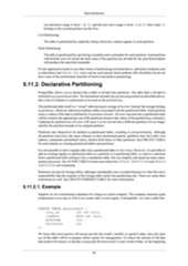 Data Definitionone partition's range is from 1 to 10, and the next one's range is from 10 to 20, then value 10belongs to the second partition not the first.List PartitioningThe table is partitioned by explicitly listing which key value(s) appear in each partition.Hash PartitioningThe table is partitioned by specifying a modulus and a remainder for each partition. Each partitionwill hold the rows for which the hash value of the partition key divided by the specified moduluswill produce the specified remainder.If your application needs to use other forms of partitioning not listed above, alternative methods suchas inheritance and UNION ALL views can be used instead. Such methods offer flexibility but do nothave some of the performance benefits of built-in declarative partitioning.5.11.2. Declarative PartitioningPostgreSQL allows you to declare that a table is divided into partitions. The table that is divided isreferred to as a partitioned table. The declaration includes the partitioning method as described above,plus a list of columns or expressions to be used as the partition key.The partitioned table itself is a “virtual” table having no storage of its own. Instead, the storage belongsto partitions, which are otherwise-ordinary tables associated with the partitioned table. Each partitionstores a subset of the data as defined by its partition bounds. All rows inserted into a partitioned tablewill be routed to the appropriate one of the partitions based on the values of the partition key column(s).Updating the partition key of a row will cause it to be moved into a different partition if it no longersatisfies the partition bounds of its original partition.Partitions may themselves be defined as partitioned tables, resulting in sub-partitioning. Althoughall partitions must have the same columns as their partitioned parent, partitions may have their ownindexes, constraints and default values, distinct from those of other partitions. See CREATE TABLEfor more details on creating partitioned tables and partitions.It is not possible to turn a regular table into a partitioned table or vice versa. However, it is possible toadd an existing regular or partitioned table as a partition of a partitioned table, or remove a partitionfrom a partitioned table turning it into a standalone table; this can simplify and speed up many main-tenance processes. See ALTER TABLE to learn more about the ATTACH PARTITION and DETACHPARTITION sub-commands.Partitions can also be foreign tables, although considerable care is needed because it is then the user'sresponsibility that the contents of the foreign table satisfy the partitioning rule. There are some otherrestrictions as well. See CREATE FOREIGN TABLE for more information.5.11.2.1. ExampleSuppose we are constructing a database for a large ice cream company. The company measures peaktemperatures every day as well as ice cream sales in each region. Conceptually, we want a table like:CREATE TABLE measurement (city_id int not null,logdate date not null,peaktemp int,unitsales int);We know that most queries will access just the last week's, month's or quarter's data, since the mainuse of this table will be to prepare online reports for management. To reduce the amount of old datathat needs to be stored, we decide to keep only the most recent 3 years worth of data. At the beginning95
