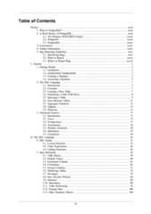 Table of ContentsPreface ................................................................................................................... xxxii1. What Is PostgreSQL? .................................................................................... xxxii2. A Brief History of PostgreSQL ....................................................................... xxxii2.1. The Berkeley POSTGRES Project ........................................................ xxxiii2.2. Postgres95 ....................................................................................... xxxiii2.3. PostgreSQL ...................................................................................... xxxiv3. Conventions ................................................................................................ xxxiv4. Further Information ...................................................................................... xxxiv5. Bug Reporting Guidelines .............................................................................. xxxv5.1. Identifying Bugs ................................................................................ xxxv5.2. What to Report ................................................................................. xxxvi5.3. Where to Report Bugs ....................................................................... xxxviiI. Tutorial .................................................................................................................... 11. Getting Started .................................................................................................. 31.1. Installation ............................................................................................. 31.2. Architectural Fundamentals ....................................................................... 31.3. Creating a Database ................................................................................. 31.4. Accessing a Database .............................................................................. 52. The SQL Language ............................................................................................ 72.1. Introduction ............................................................................................ 72.2. Concepts ................................................................................................ 72.3. Creating a New Table .............................................................................. 72.4. Populating a Table With Rows .................................................................. 82.5. Querying a Table .................................................................................... 92.6. Joins Between Tables ............................................................................. 112.7. Aggregate Functions .............................................................................. 132.8. Updates ............................................................................................... 152.9. Deletions .............................................................................................. 153. Advanced Features ........................................................................................... 173.1. Introduction .......................................................................................... 173.2. Views .................................................................................................. 173.3. Foreign Keys ........................................................................................ 173.4. Transactions ......................................................................................... 183.5. Window Functions ................................................................................. 203.6. Inheritance ........................................................................................... 233.7. Conclusion ........................................................................................... 24II. The SQL Language ................................................................................................. 254. SQL Syntax .................................................................................................... 334.1. Lexical Structure ................................................................................... 334.2. Value Expressions ................................................................................. 424.3. Calling Functions .................................................................................. 565. Data Definition ................................................................................................ 595.1. Table Basics ......................................................................................... 595.2. Default Values ...................................................................................... 605.3. Generated Columns ................................................................................ 615.4. Constraints ........................................................................................... 625.5. System Columns ................................................................................... 715.6. Modifying Tables .................................................................................. 725.7. Privileges ............................................................................................. 755.8. Row Security Policies ............................................................................ 805.9. Schemas ............................................................................................... 865.10. Inheritance .......................................................................................... 905.11. Table Partitioning ................................................................................ 945.12. Foreign Data ..................................................................................... 1085.13. Other Database Objects ....................................................................... 108iii