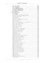 PostgreSQL 16.3 Documentation36.11. Library Functions ............................................................................ 106836.12. Large Objects ................................................................................. 106936.13. C++ Applications ............................................................................ 107036.14. Embedded SQL Commands .............................................................. 107436.15. Informix Compatibility Mode ............................................................ 109836.16. Oracle Compatibility Mode ............................................................... 111336.17. Internals ........................................................................................ 111337. The Information Schema .............................................................................. 111637.1. The Schema ..................................................................................... 111637.2. Data Types ...................................................................................... 111637.3. information_schema_catalog_name ........................................ 111737.4. administrable_role_authorizations .................................... 111737.5. applicable_roles ..................................................................... 111737.6. attributes ................................................................................. 111837.7. character_sets ......................................................................... 112037.8. check_constraint_routine_usage .......................................... 112137.9. check_constraints ................................................................... 112137.10. collations ................................................................................ 112237.11. collation_character_set_applicability .......................... 112237.12. column_column_usage .............................................................. 112337.13. column_domain_usage .............................................................. 112337.14. column_options ........................................................................ 112337.15. column_privileges .................................................................. 112437.16. column_udt_usage .................................................................... 112537.17. columns ...................................................................................... 112537.18. constraint_column_usage ...................................................... 112837.19. constraint_table_usage ........................................................ 112937.20. data_type_privileges ............................................................ 112937.21. domain_constraints ................................................................ 113037.22. domain_udt_usage .................................................................... 113037.23. domains ...................................................................................... 113137.24. element_types .......................................................................... 113337.25. enabled_roles .......................................................................... 113537.26. foreign_data_wrapper_options ............................................ 113537.27. foreign_data_wrappers .......................................................... 113637.28. foreign_server_options ........................................................ 113637.29. foreign_servers ...................................................................... 113637.30. foreign_table_options .......................................................... 113737.31. foreign_tables ........................................................................ 113737.32. key_column_usage .................................................................... 113837.33. parameters ................................................................................ 113837.34. referential_constraints ...................................................... 114037.35. role_column_grants ................................................................ 114137.36. role_routine_grants .............................................................. 114137.37. role_table_grants .................................................................. 114237.38. role_udt_grants ...................................................................... 114337.39. role_usage_grants .................................................................. 114337.40. routine_column_usage ............................................................ 114437.41. routine_privileges ................................................................ 114437.42. routine_routine_usage .......................................................... 114537.43. routine_sequence_usage ........................................................ 114637.44. routine_table_usage .............................................................. 114637.45. routines .................................................................................... 114737.46. schemata .................................................................................... 115137.47. sequences .................................................................................. 115137.48. sql_features ............................................................................ 115237.49. sql_implementation_info ...................................................... 115337.50. sql_parts .................................................................................. 1153ix