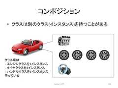 䝁䞁䝫䝆䝅䝵䞁 • 䜽䝷䝇䛿ู䛾䜽䝷䝇(䜲䞁䝇䝍䞁䝇)䜢ᣢ䛴䛣䛸䛜䛒䜛 Python ධ㛛 203 䜽䝷䝇㌴䛿 -‐ 䜶䞁䝆䞁䜽䝷䝇䜢1䜲䞁䝇䝍䞁䝇 -‐ 䝍䜲䝲䜽䝷䝇䜢4䜲䞁䝇䝍䞁䝇 -‐ 䝝䞁䝗䝹䜽䝷䝇䜢1䜲䞁䝇䝍䞁䝇 ᣢ䛳䛶䛔䜛