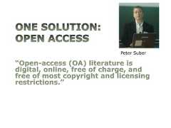 Scholarship as a Public Good No profit for article authors