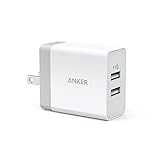 Anker 24W 2ポート USB急速充電器 【iPhone&Android対応 / 折畳式プラグ搭載】 (ホワイト) A2021121