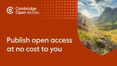 Cambridge Open Access Publish Open Access at no cost with Cambridge University Press logo