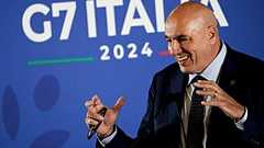 Министр обороны Гвидо Крозетто в Неаполе, 19 октября 2024 года