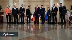 A family photo ahead of the multilateral talks on Ukraine in Washington, 18 August, 2025