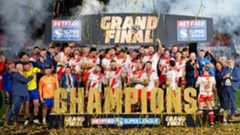 Hull KR celebrate winning the 2025 Super League Grand Final
