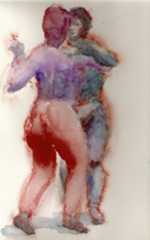 Two Step, 199320” x 14”, watercolor and Caran D’ache on Rives BFK paper