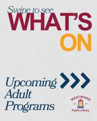 We have a full lineup of programs this February! Swipe to check them out ➡️Join us for virtual author talks, a live jazz concert, an informative presentation on artificial intelligence, garden club speaker presentations, book discussion groups, our