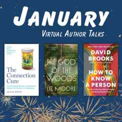 The Westwood Public Library is proud to offer access to the Library Speakers Consortium, a national program that provides virtual author talks and conversations with bestselling and award-winning writers.Jump into January with virtual author talks! T