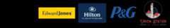 Logos for Edward Jones, Hilton St. Louis at the Ballpark, P&G, and Union Station in St. Louis.