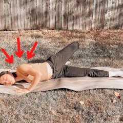 【巻き肩改善】ゴロゴロしたままできる!縮こまった股関節・お腹・肩回りをほぐす「1分ストレッチ」