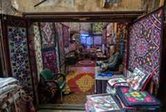 Cairo's <em>Sharia Khayamiya</em>—the Street of the Tentmakers, aka the Tentmakers Market—is the only place in the world where the decorative appliqué textile is made.