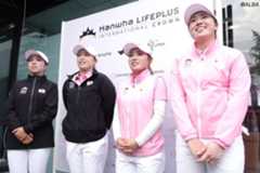 死力を尽くしたチームジャパンの4人。左から山下美夢有、西郷真央、古江彩佳、竹田麗央(撮影:ALBA)