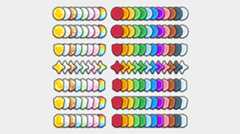 All the new badges, in 21 different colours.